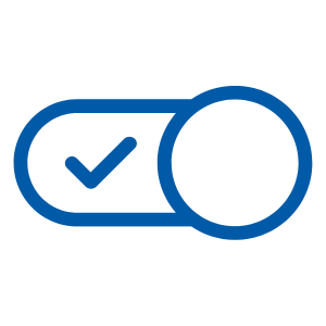 Icon representing predictable website functionality