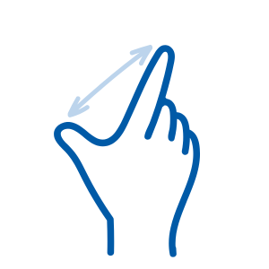 Icon representing the ability to enlarge text without losing layout