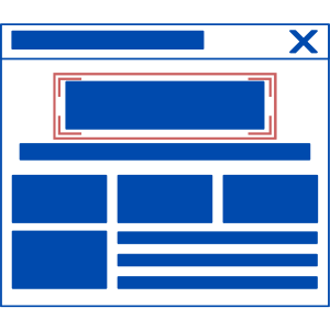 visual focus indicators highlighted around a button on a webpage